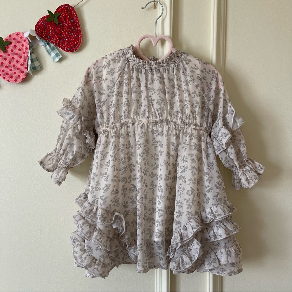 Noralee Natural Mirabelle fall Dress English Garden Floral size 2T
